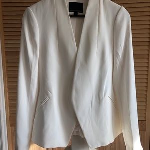 Banana Republic Collarless Blazer in White Size 6 - Only worn once!